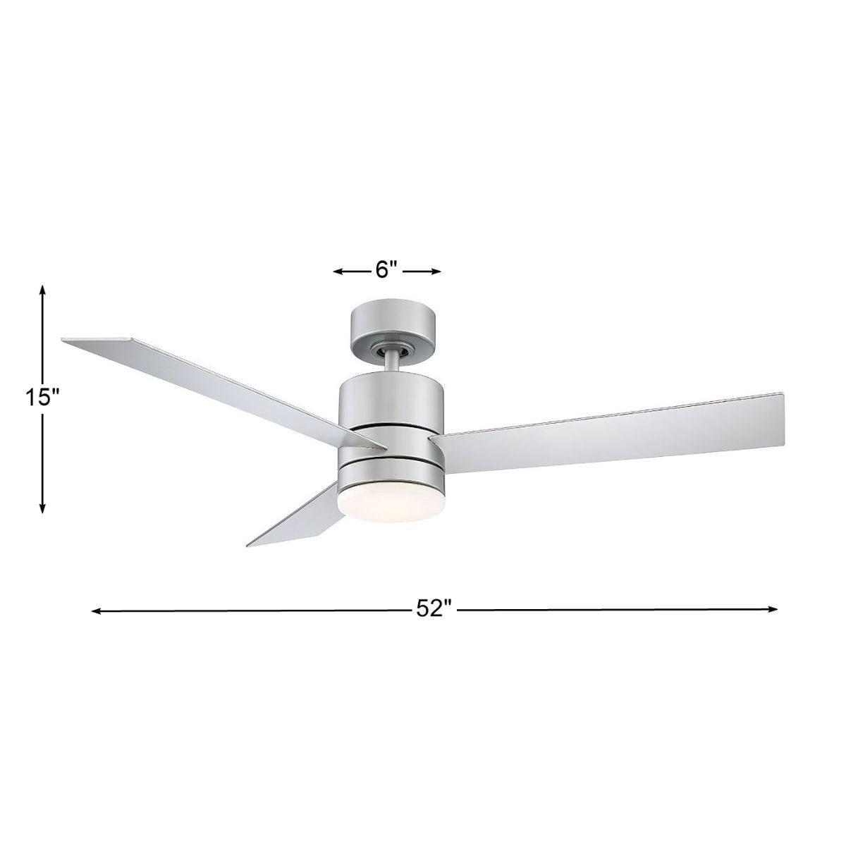 Axis 52 Inch Propeller Outdoor Smart Ceiling Fan With 3500K LED And Remote - Bees Lighting