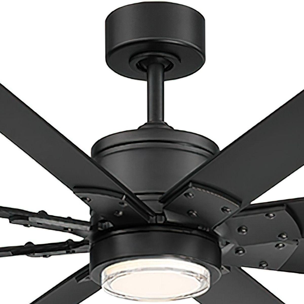 Renegade 52 Inch Black LED Smart Windmill Ceiling Fan - Bees Lighting