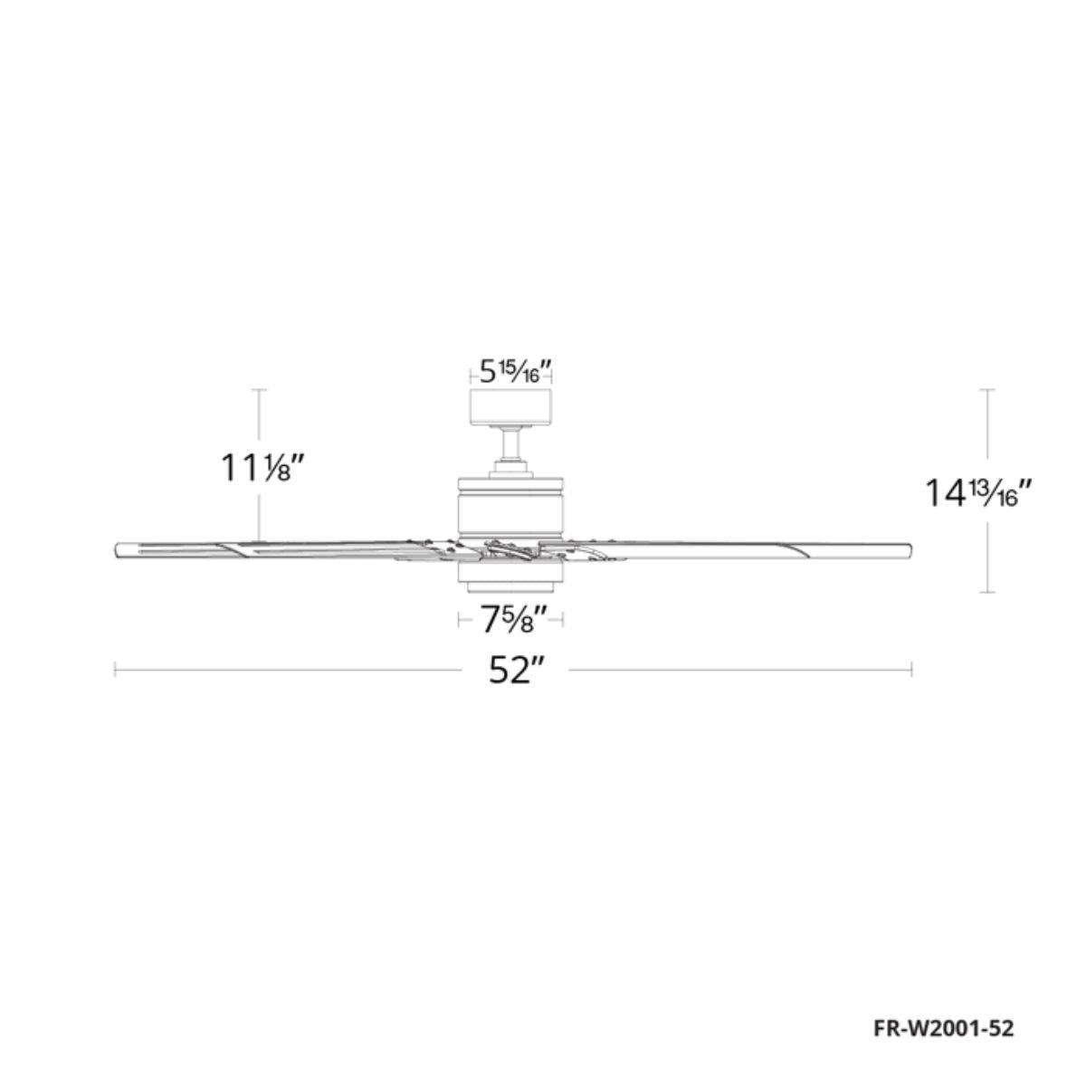 Renegade 52 Inch Bronze LED Smart Windmill Ceiling Fan - Bees Lighting