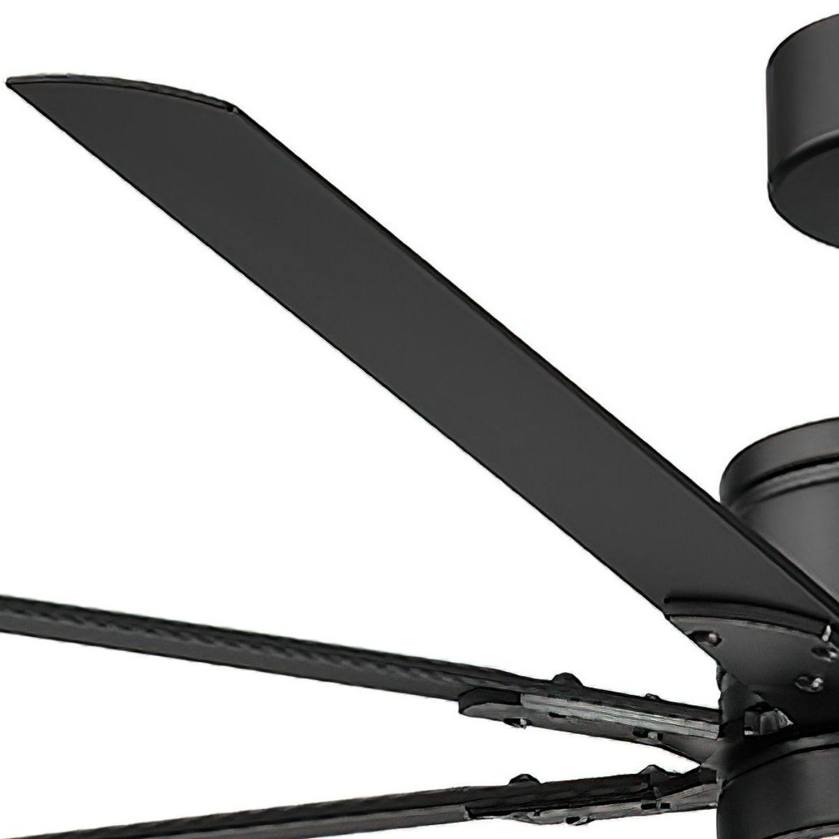 Renegade 66 Inch Black LED Smart Windmill Ceiling Fan - Bees Lighting