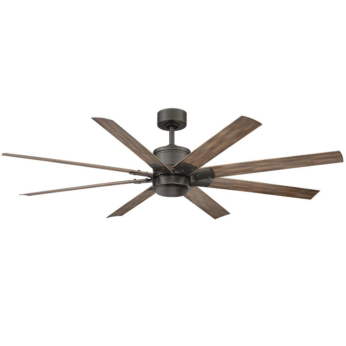 Renegade 66 Inch Windmill Outdoor Smart Ceiling Fan With 3000K Light And Remote - Bees Lighting