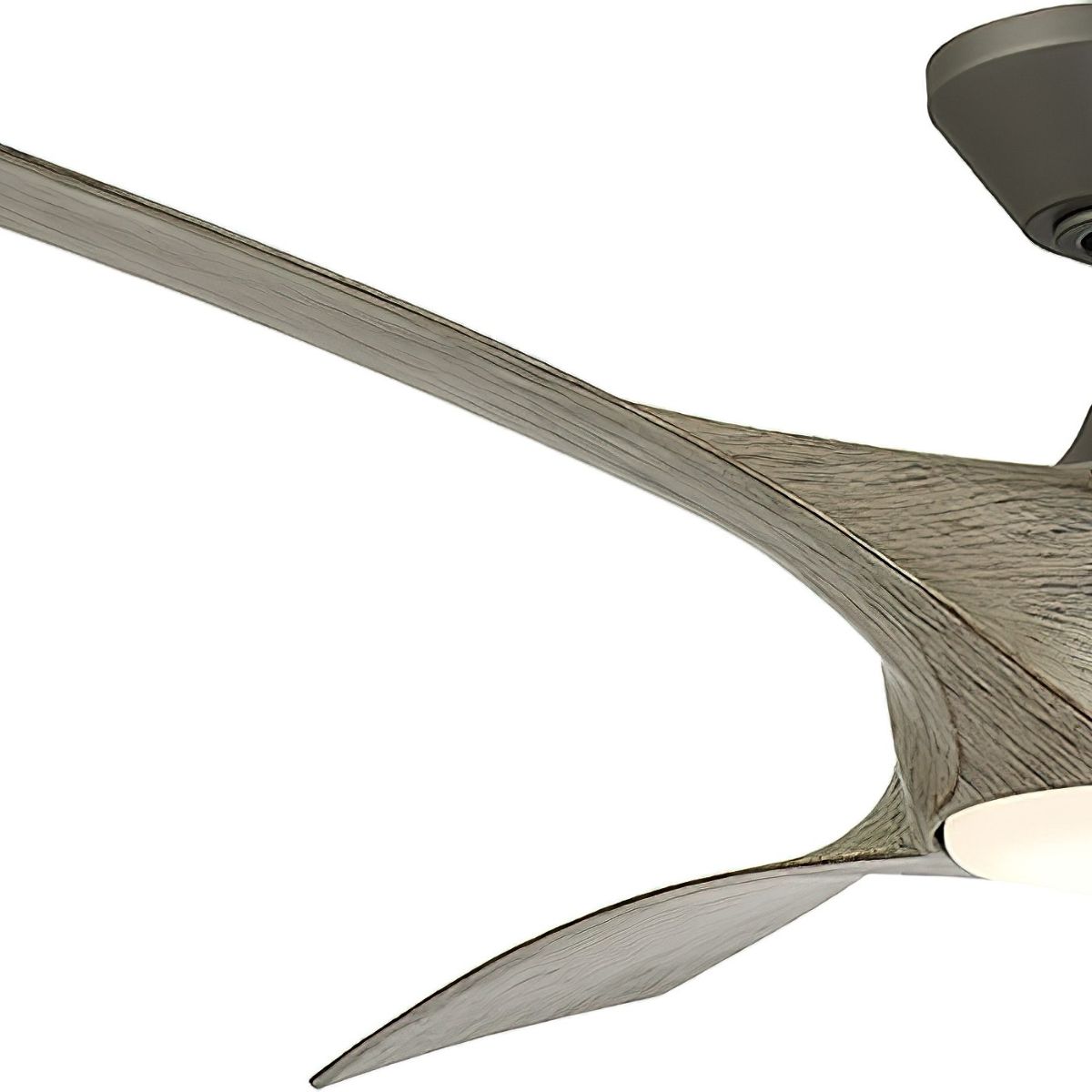 Zephyr 62 Inch Wet Rated 3000K LED Smart Ceiling Fan, Graphite with Weathered Wood Blades - Bees Lighting