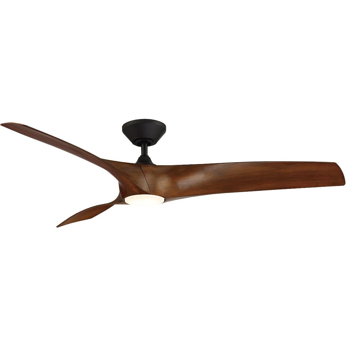 Zephyr 62 Inch Farmhouse Outdoor Smart Ceiling Fan With 3500K LED And Remote - Bees Lighting