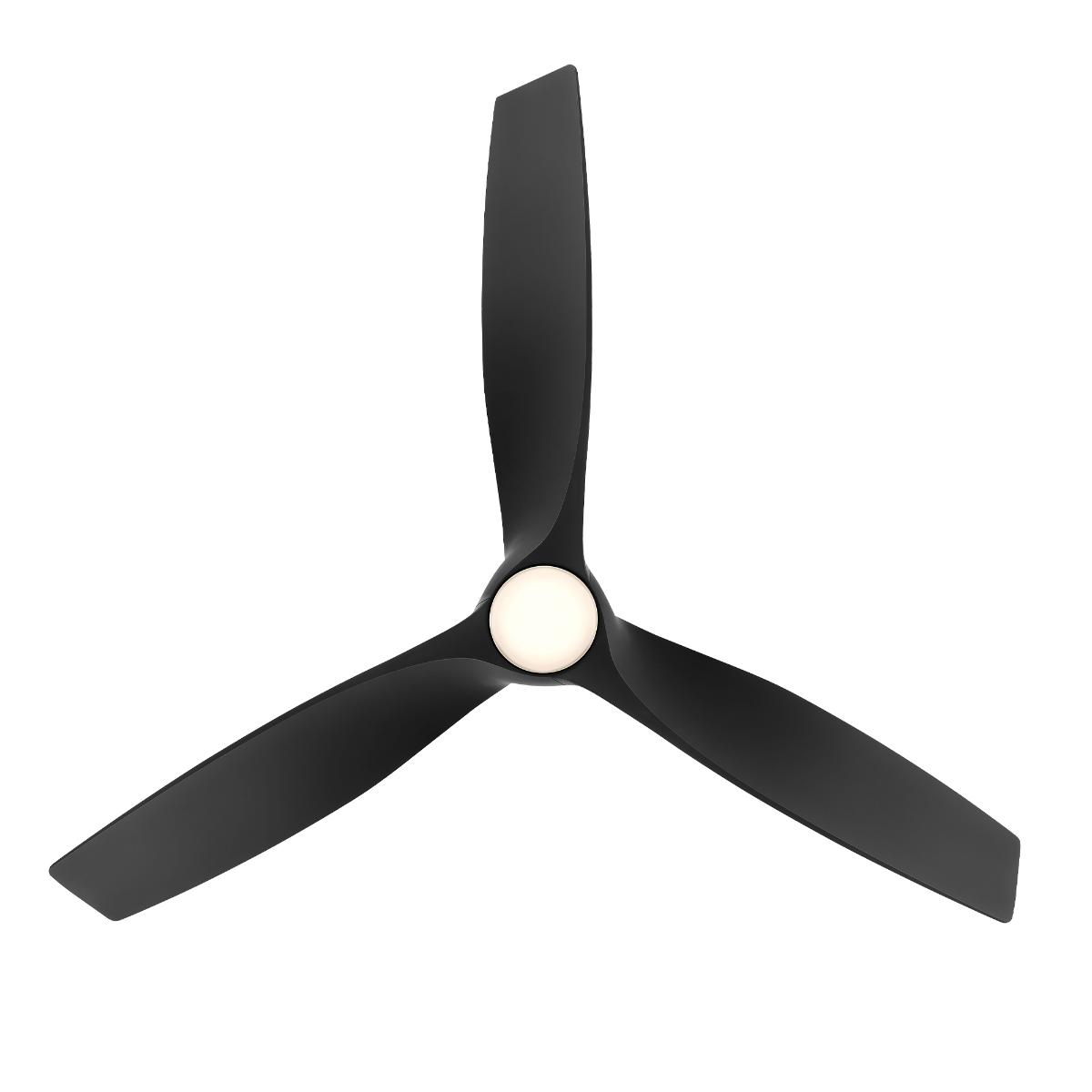 Zephyr 72 Inch Wet Rated CCT LED Smart Ceiling Fan, Matte Black - Bees Lighting