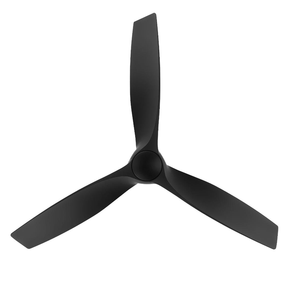 Zephyr 72 Inch Wet Rated CCT LED Smart Ceiling Fan, Matte Black - Bees Lighting