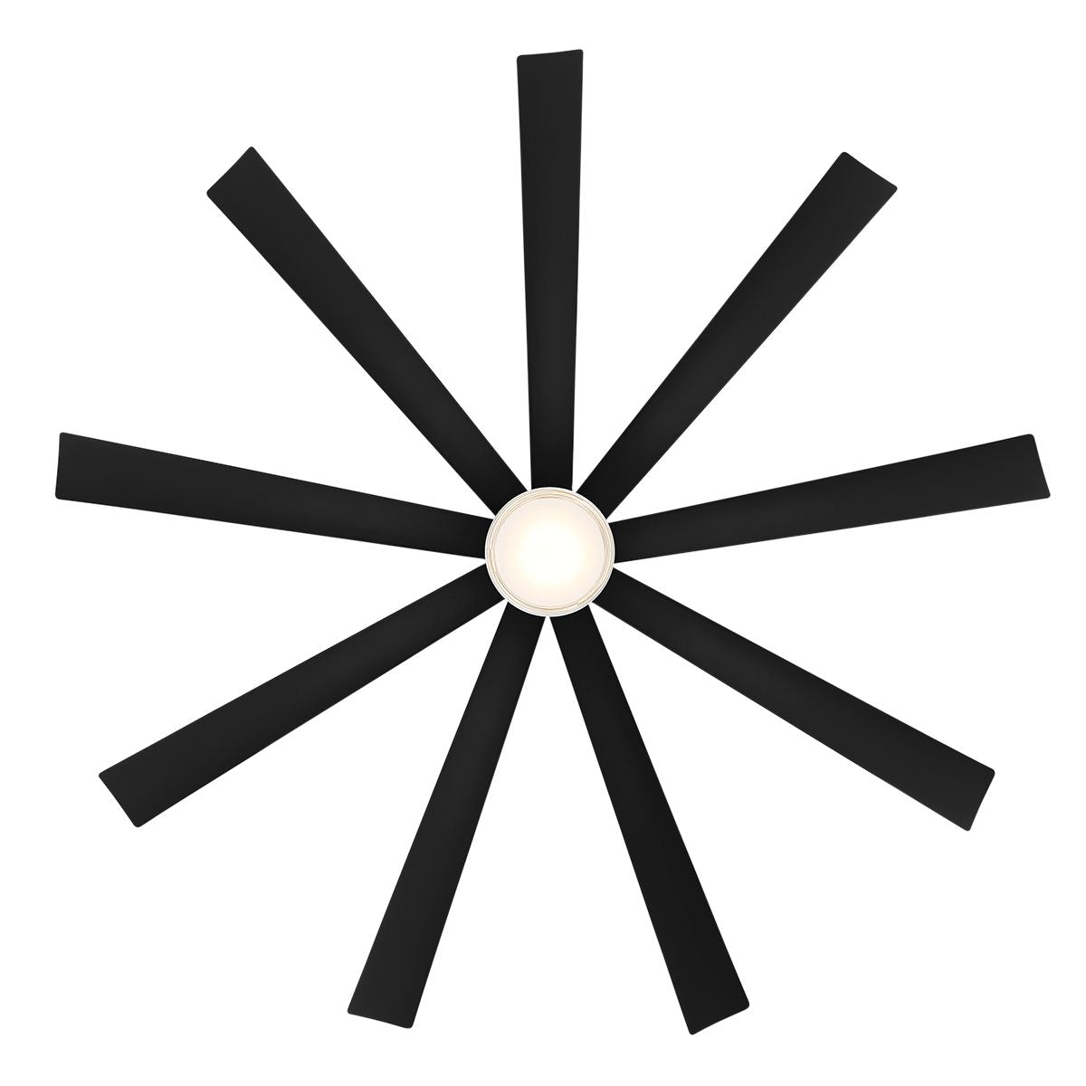 Wynd XL 72 Inch Matte Black Windmill LED Smart Ceiling Fan - Bees Lighting