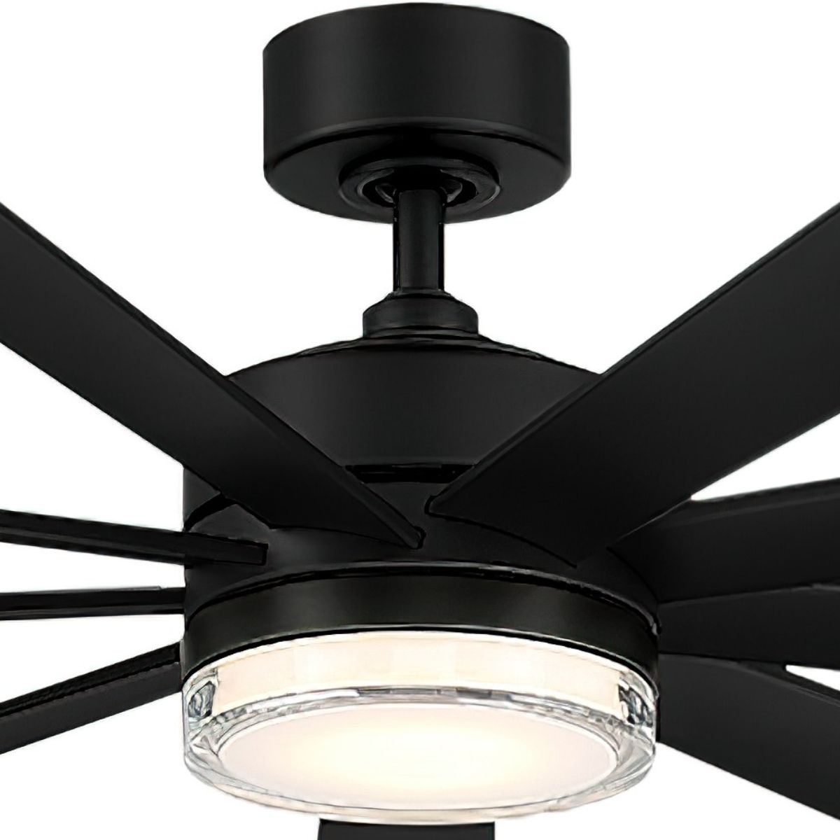 Wynd XL 72 Inch Matte Black Windmill LED Smart Ceiling Fan - Bees Lighting