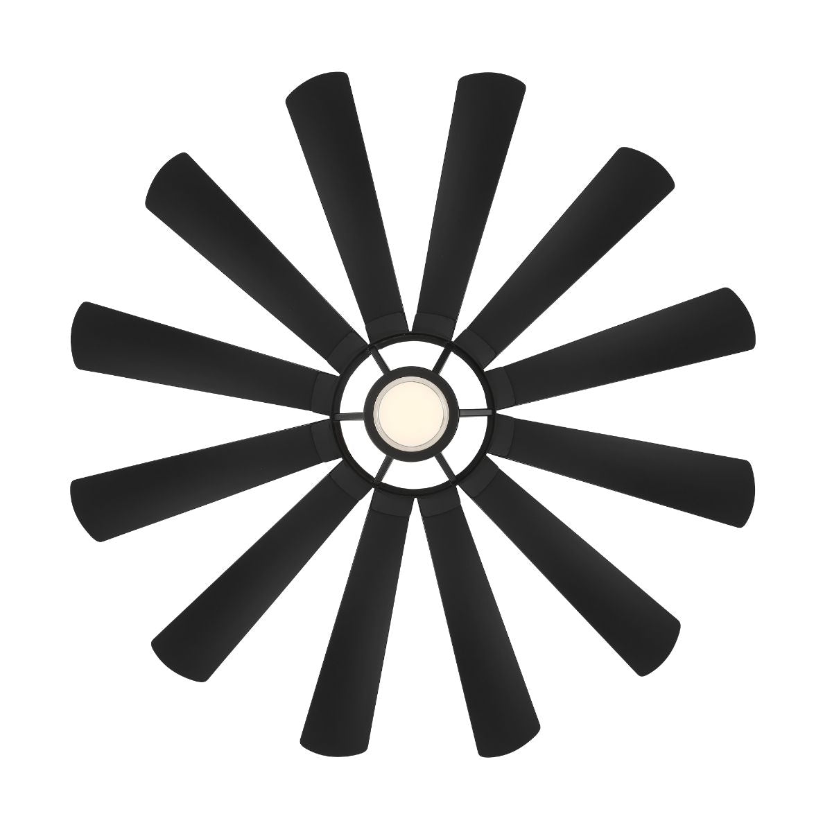 Wyndmill 65 Inch 2700K LED Smart Ceiling Fan, Matte Black - Bees Lighting