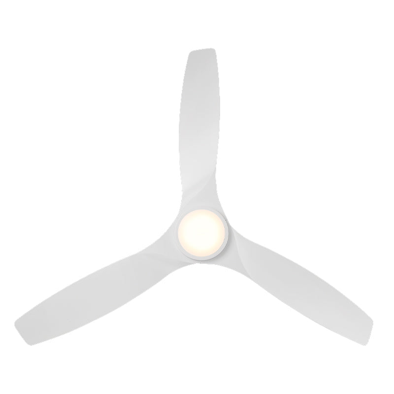 Skylark 54 Inch Modern Outdoor Smart Ceiling Fan With CCT LED Light And Remote, Matte White Finish