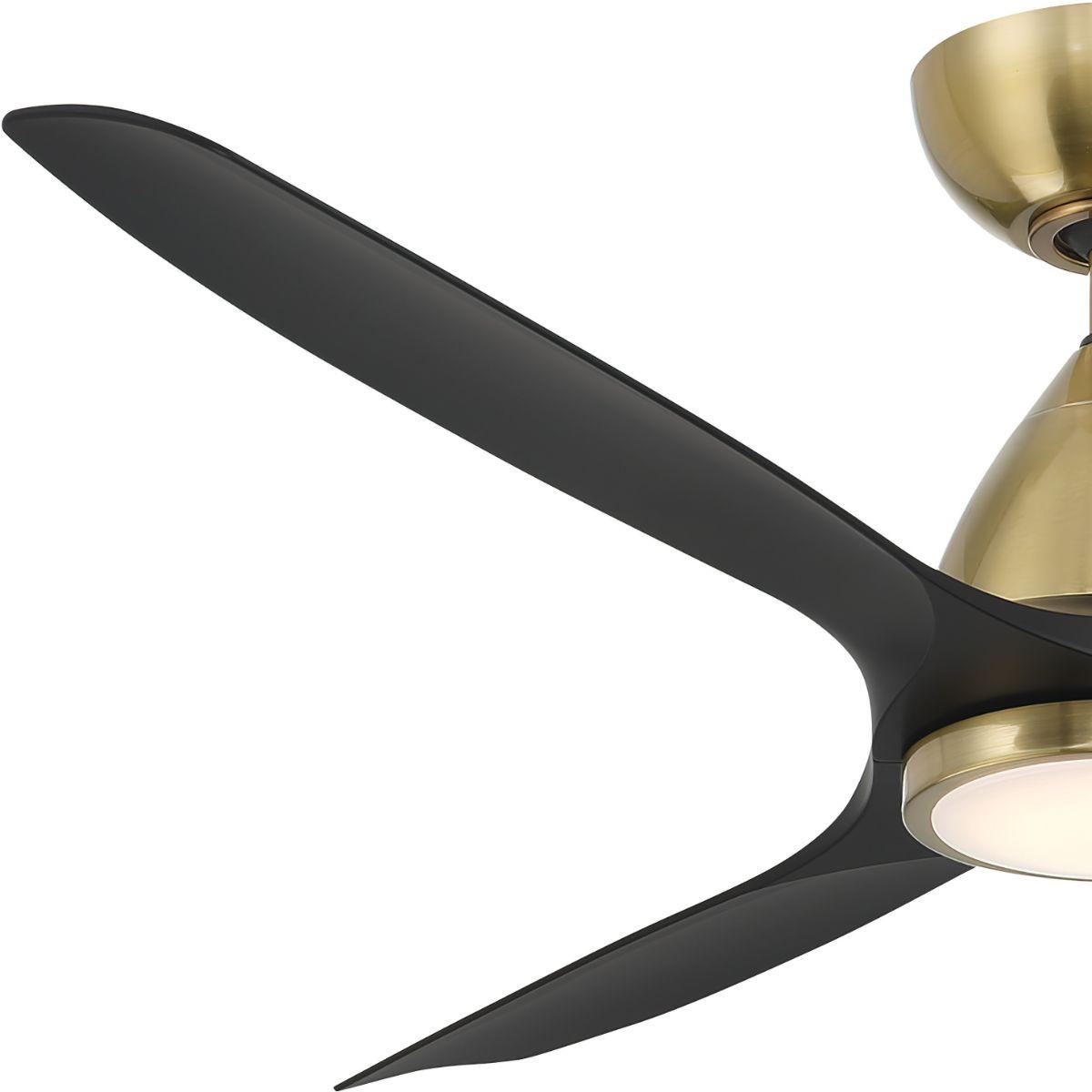 Skylark 54 Inch Modern Outdoor Smart Ceiling Fan With 3500K LED And Remote - Bees Lighting