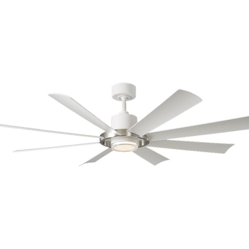 Aura 72 Inch Windmill Outdoor Smart Ceiling Fan with CCT LED Light, Matte White - Bees Lighting