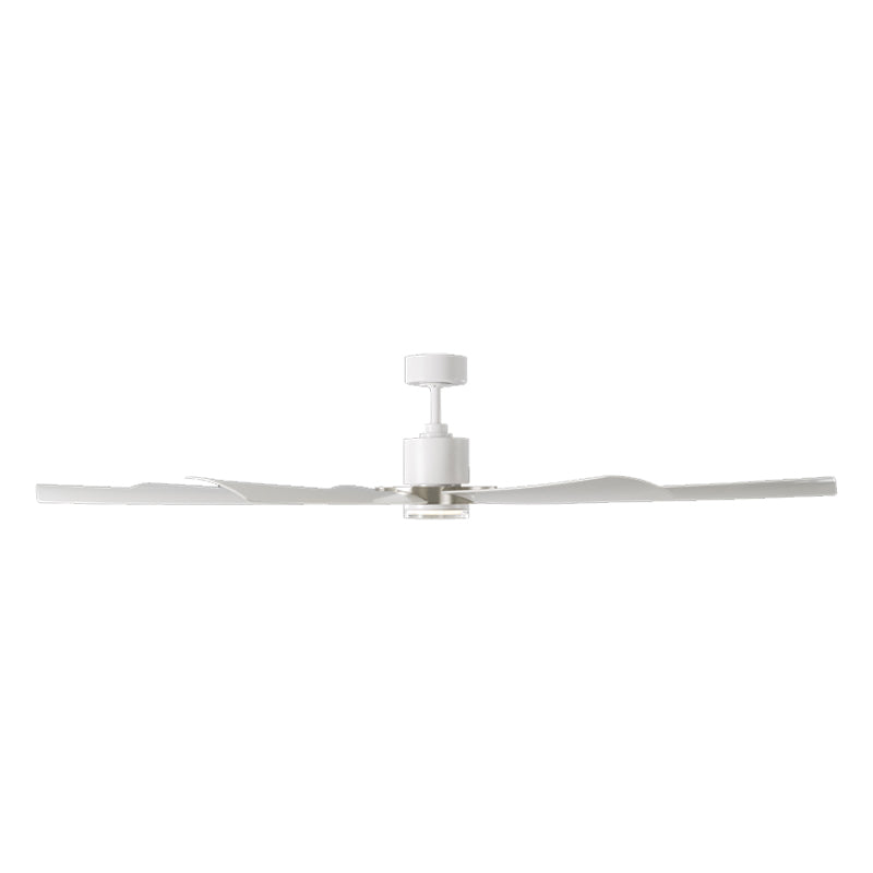 Aura 72 Inch Windmill Outdoor Smart Ceiling Fan with CCT LED Light, Matte White - Bees Lighting
