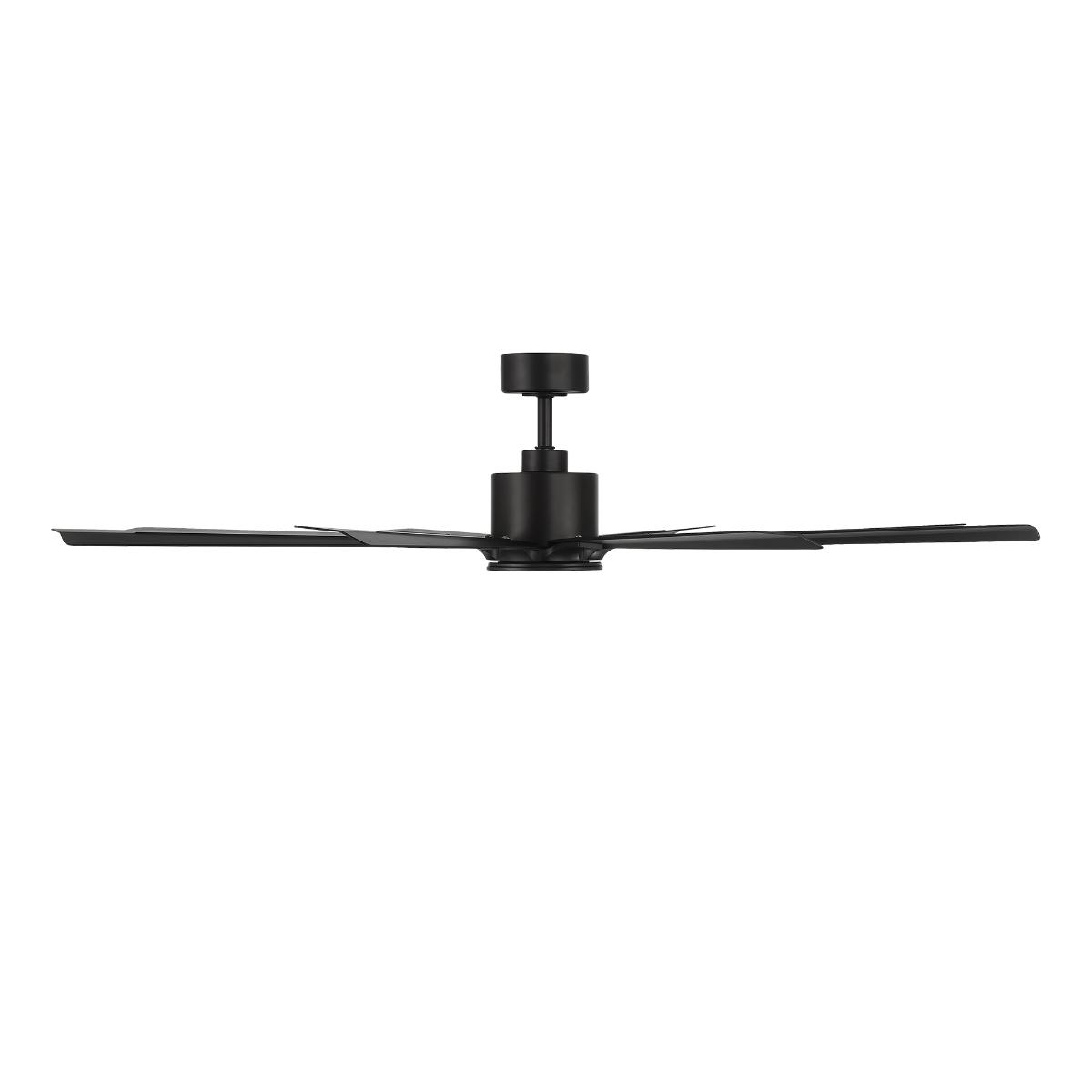 Size Matters 65 Inch Matte Black Smart Windmill Ceiling Fan - Bees Lighting