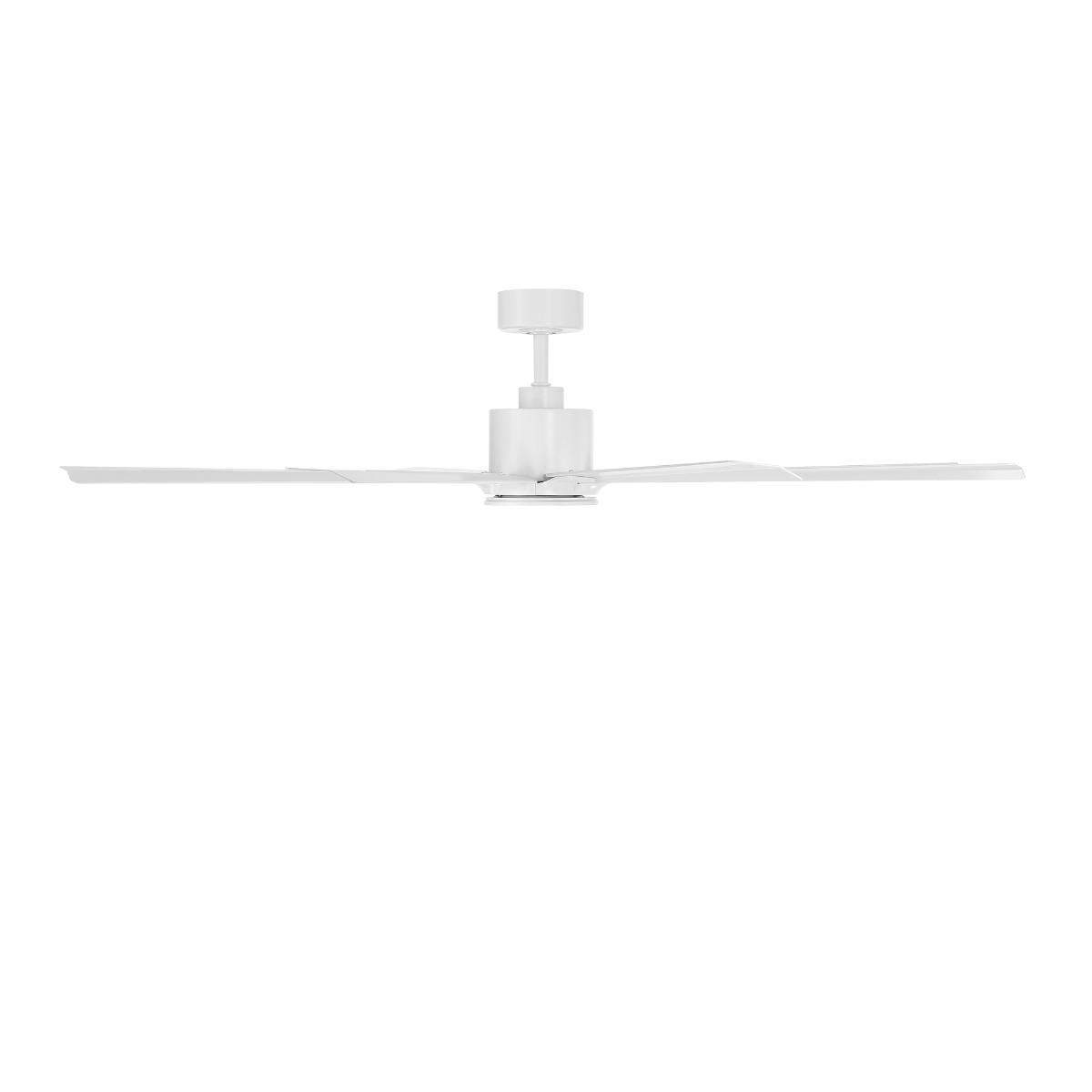 Size Matters 65 Inch Matte White Smart Windmill Ceiling Fan - Bees Lighting