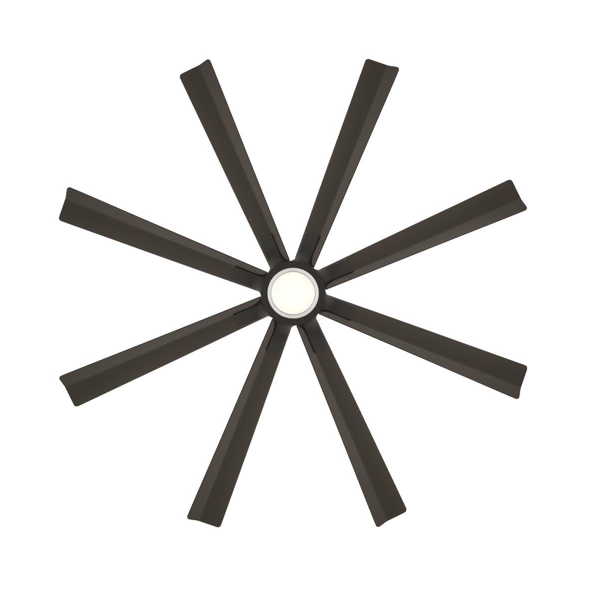 Size Matters 65 Inch Bronze Smart Windmill Ceiling Fan with CCT LED Light - Bees Lighting