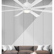 Size Matters 65 Inch Matte White Smart Windmill Ceiling Fan with CCT LED Light - Bees Lighting