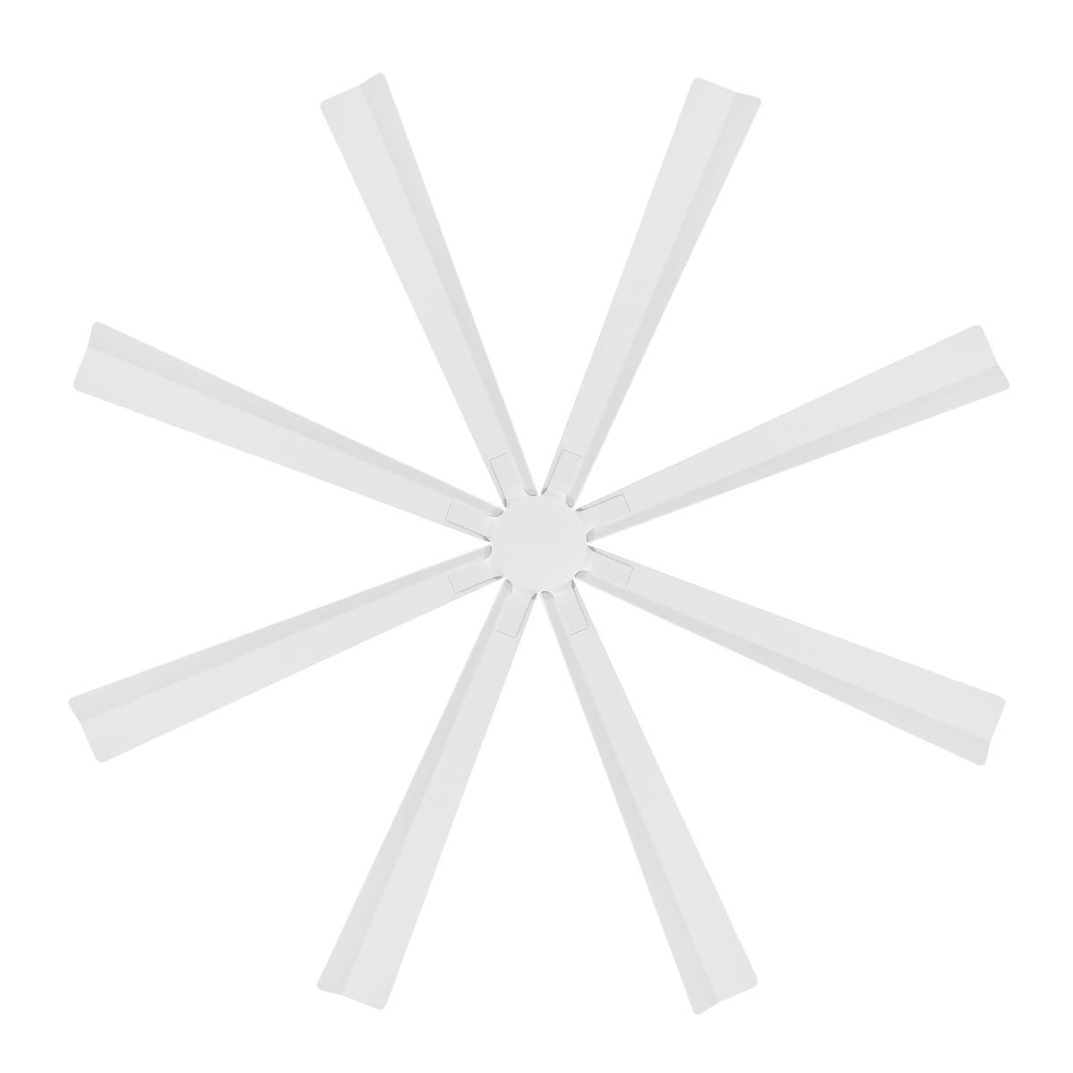 Size Matters 84 Inch Matte White Smart Windmill Ceiling Fan