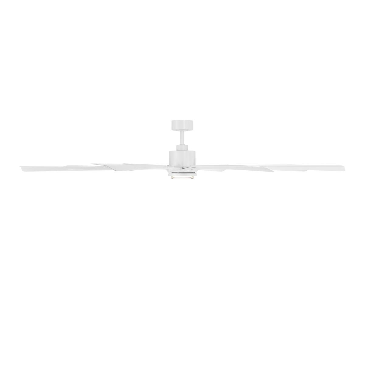 Size Matters 84 Inch Matte White Smart Windmill Ceiling Fan with CCT LED Light - Bees Lighting