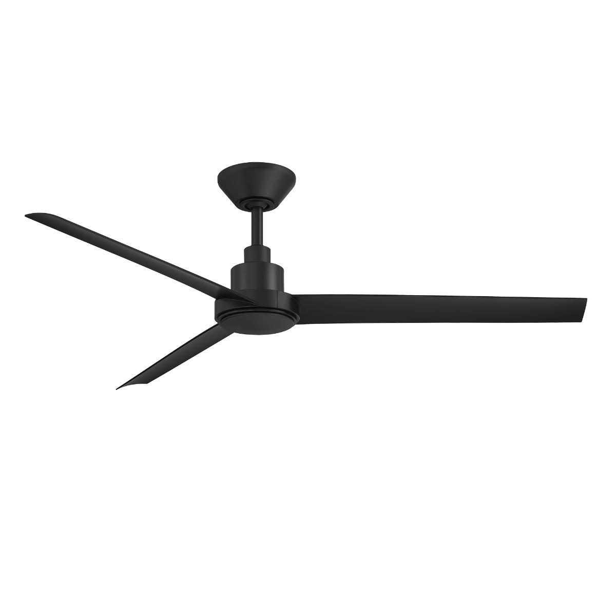 Bolo 56 Inch Matte Black Outdoor CCT LED Smart Ceiling Fan - Bees Lighting