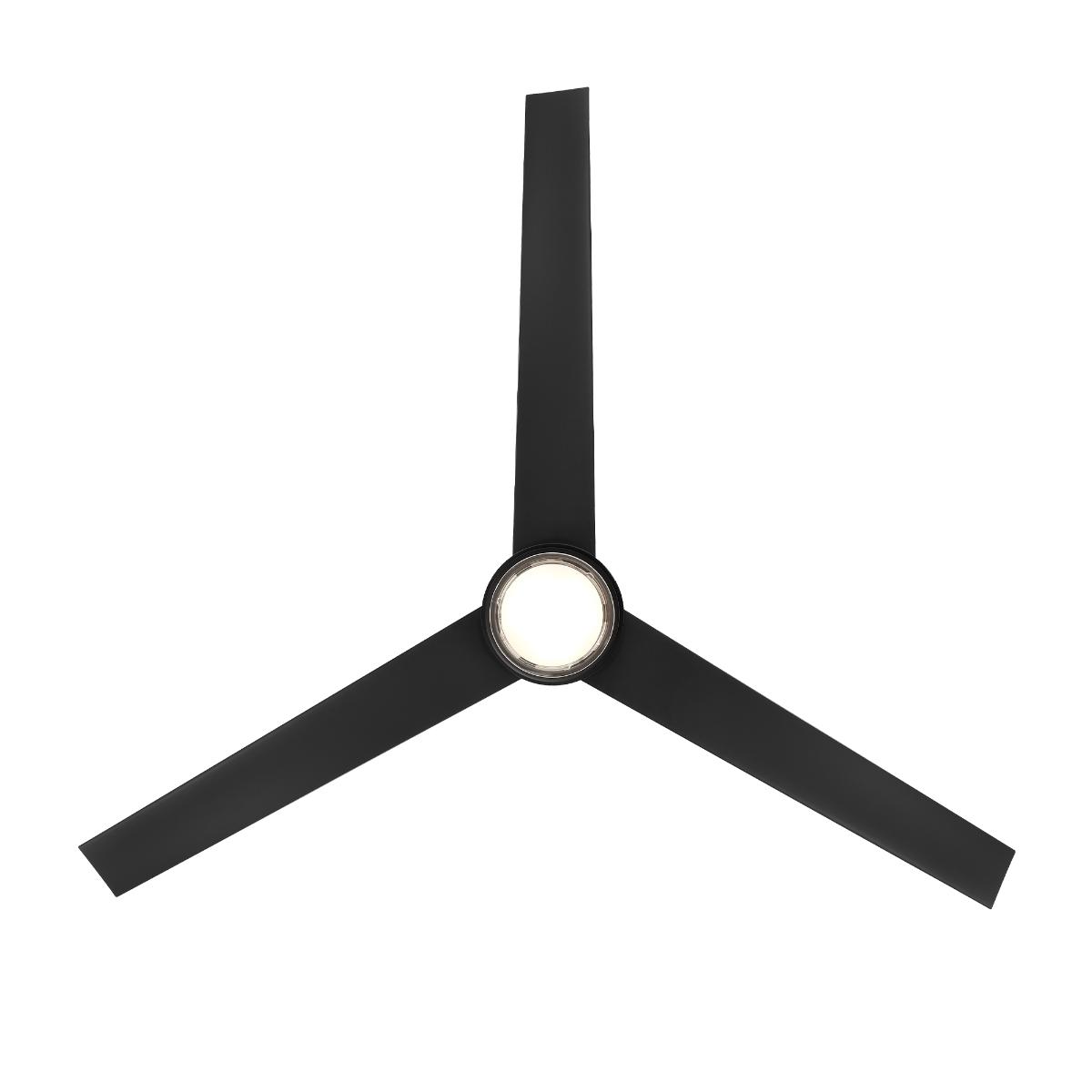 Bolo 56 Inch Matte Black Outdoor CCT LED Smart Ceiling Fan - Bees Lighting