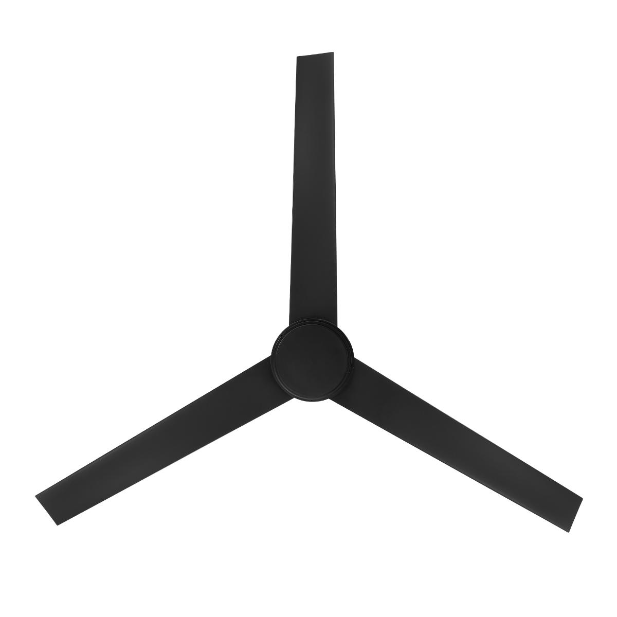 Bolo 56 Inch Matte Black Outdoor CCT LED Smart Ceiling Fan - Bees Lighting