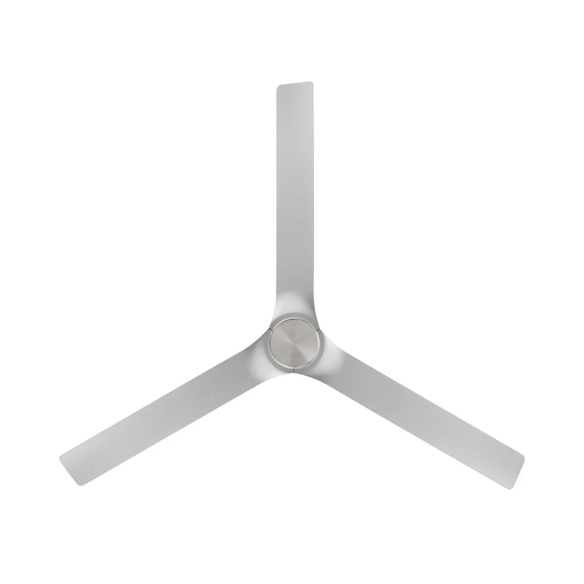 Smooth 52 Inch CCT LED Smart Ceiling Fan, Brushed Nickel with Silver Blades - Bees Lighting