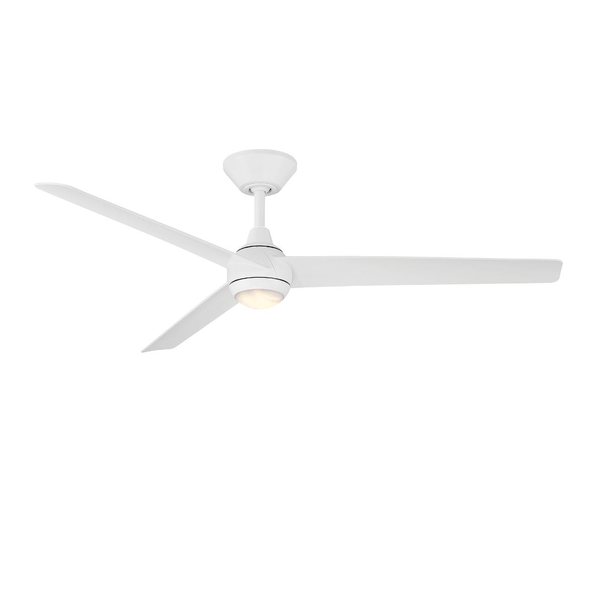Pisces 54" CCT LED Smart Ceiling Fan with Alabaster Glass - Bees Lighting