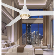 Pisces 54" CCT LED Smart Ceiling Fan with Alabaster Glass - Bees Lighting
