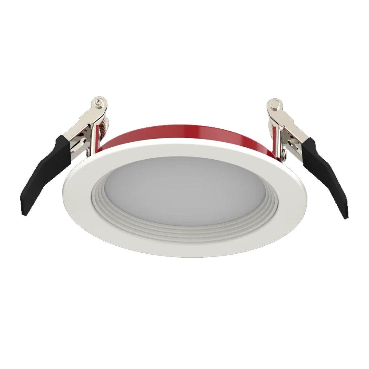 4 In. Fire Rated Wafer Baffle Canless LED Downlight, 11 Watt, 1000 Lumens, Selectable CCT, 2700K to 5000K - Bees Lighting