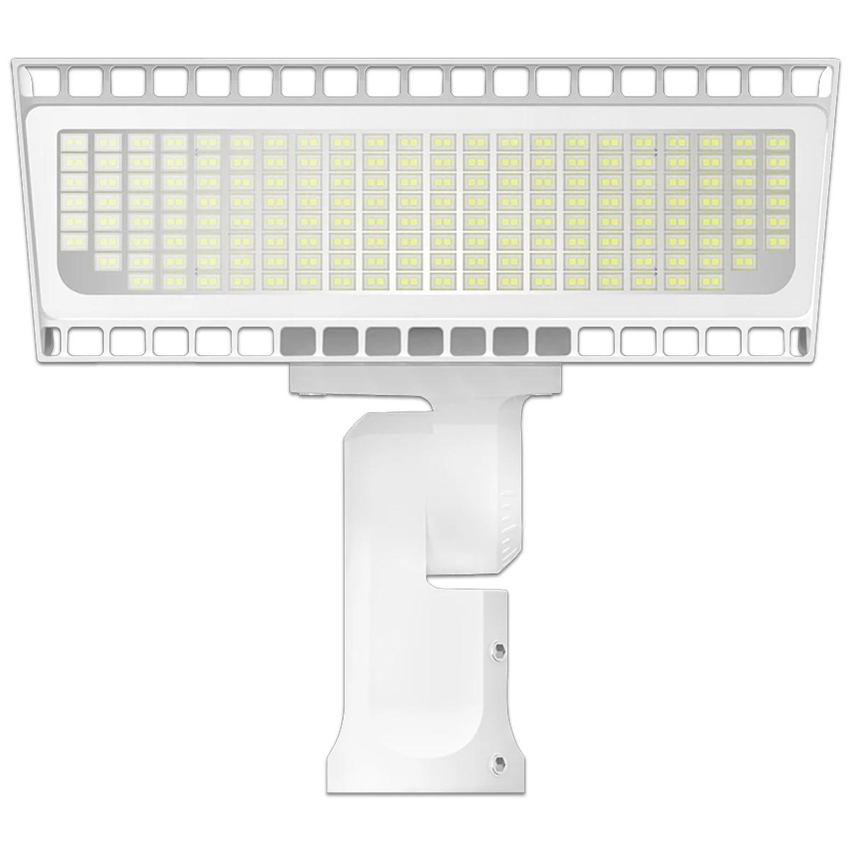 LED Flood Light, 69/168W, 22000 Lumens, 4000K/5000K, 120-277V, Slipfitter Mount, White - Bees Lighting