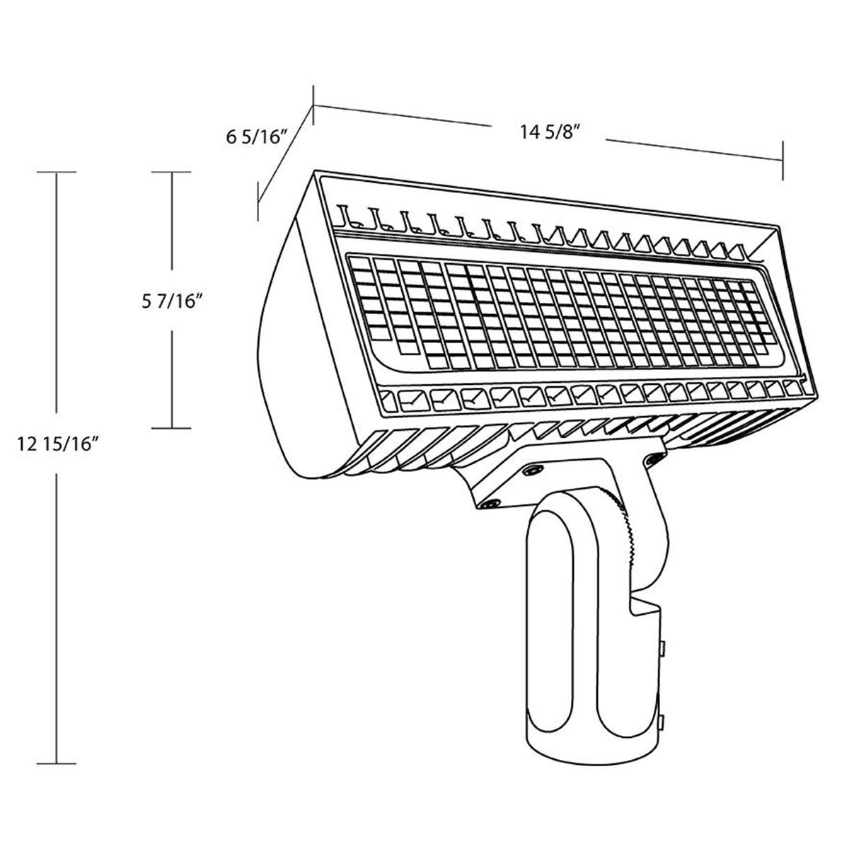 LED Flood Light, 69/168W, 22000 Lumens, 4000K/5000K, 120-277V, Slipfitter Mount, White - Bees Lighting