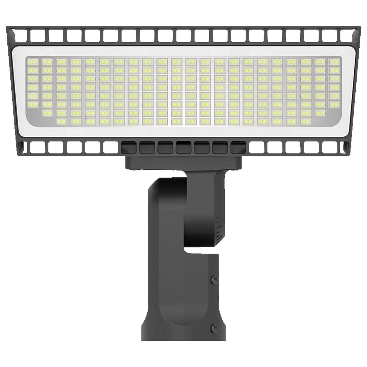 LED Flood Light, 69/168W, 22000 Lumens, 4000K/5000K, 120-277V, Slipfitter, Bronze - Bees Lighting