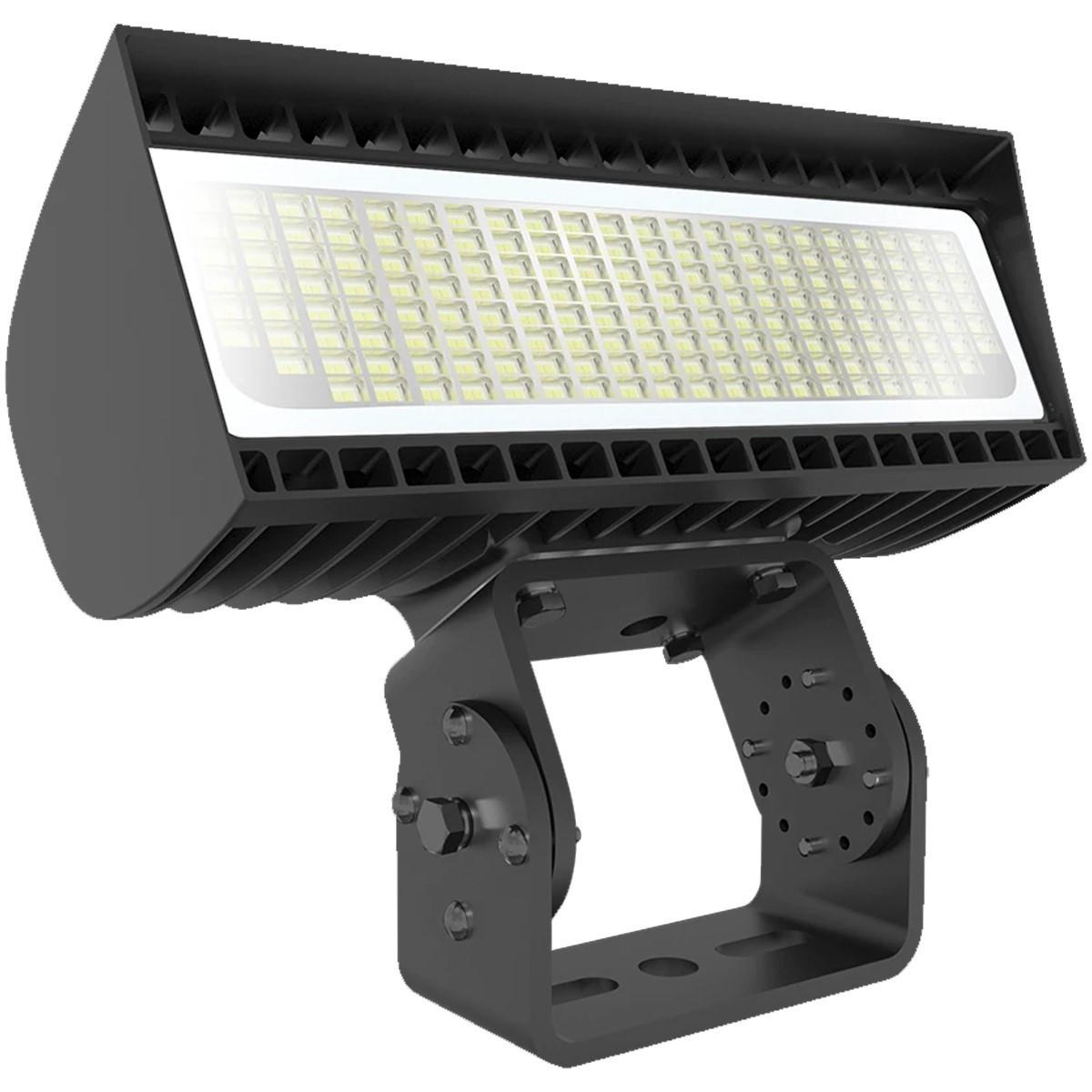 LED Flood Light, 69/168W, 22000 Lumens, 4000K/5000K, 120-277V, Trunnion Mount, Bronze - Bees Lighting