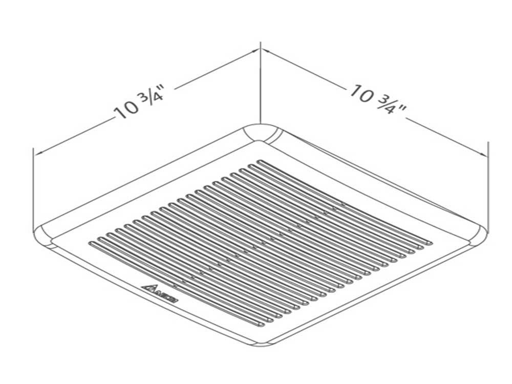 Delta BreezGreenBuilder 100 CFM Bathroom Exhaust Fan With Humidity Sensor