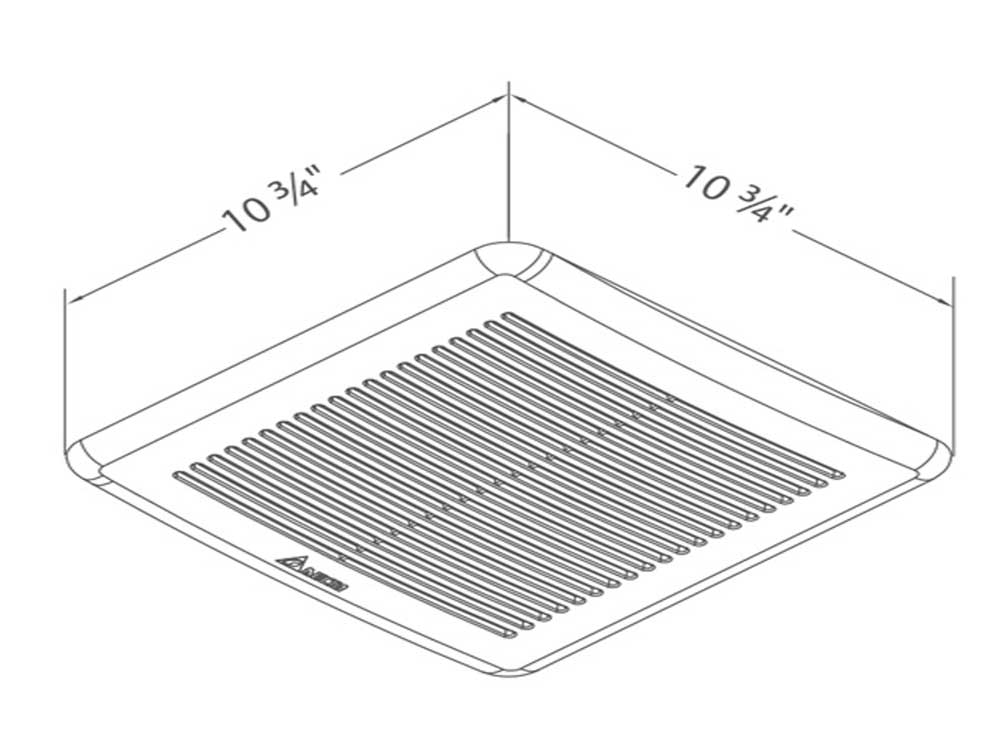 Delta BreezGreenBuilder 100 CFM Bathroom Exhaust Fan With Humidity Sensor - Bees Lighting