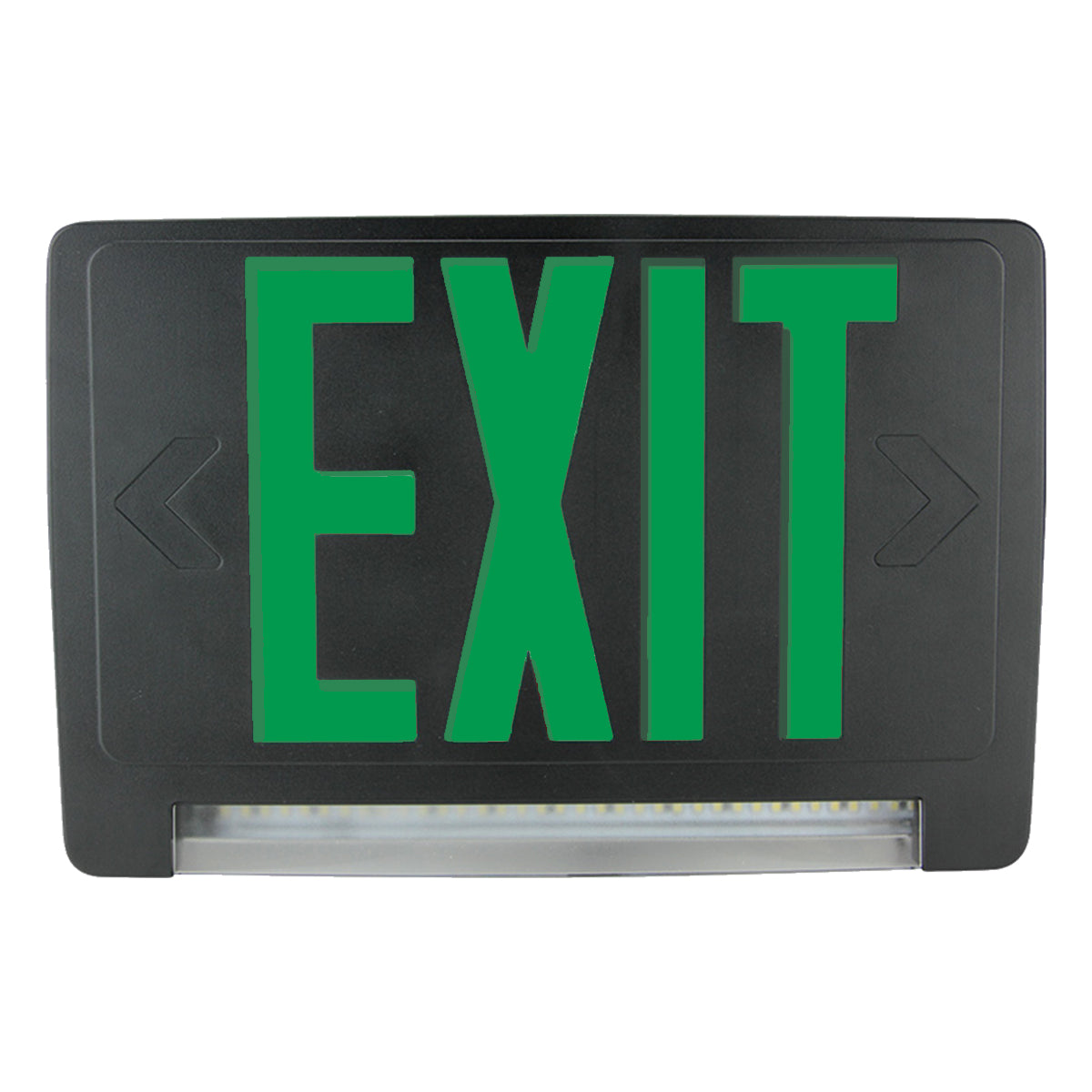 Exitronix Revolution Thermoplastic Combination LED Light Bar Exit Sign - Bees Lighting