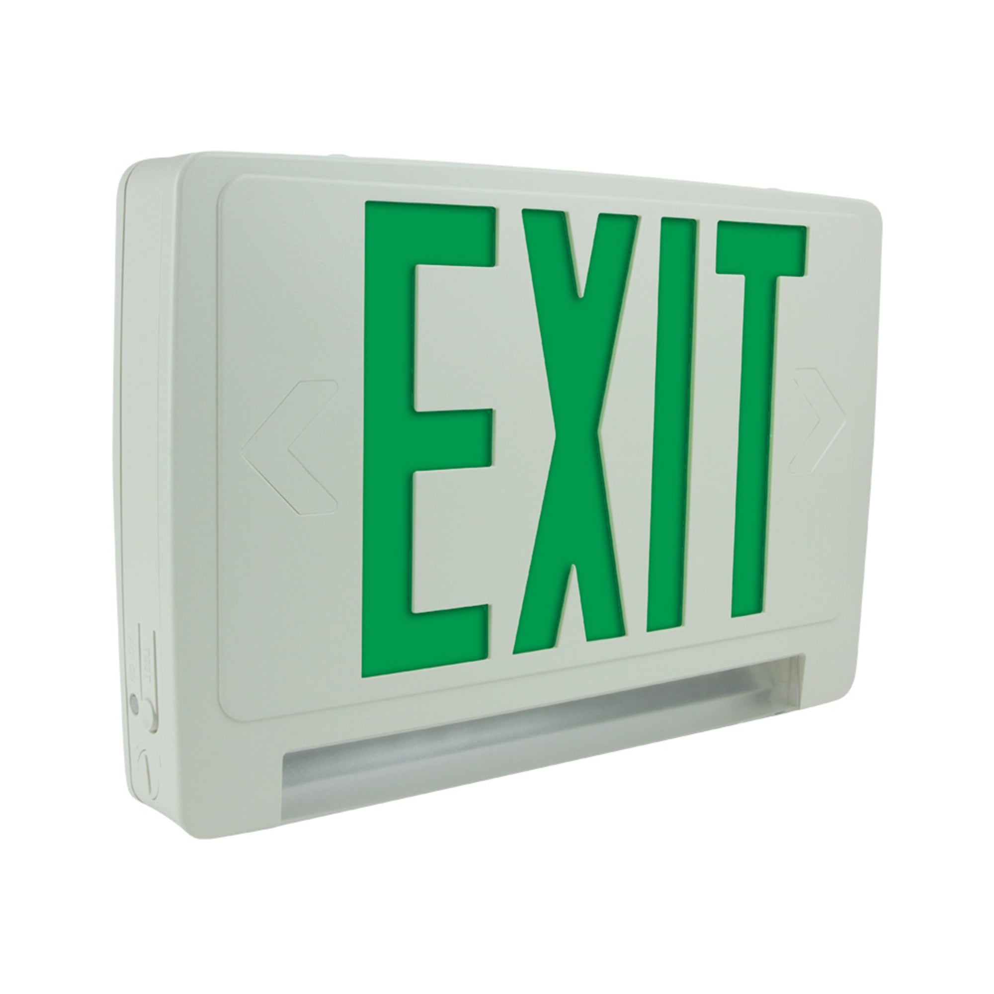Exitronix Revolution Thermoplastic Combination LED Light Bar Exit Sign - Bees Lighting
