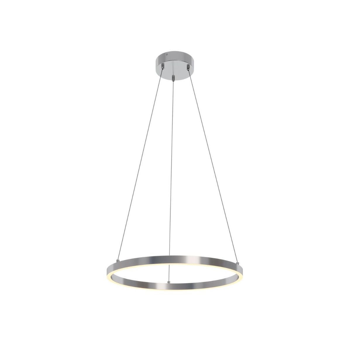 Glo 24 In. LED Pendant Light Satin Nickel Finish - Bees Lighting