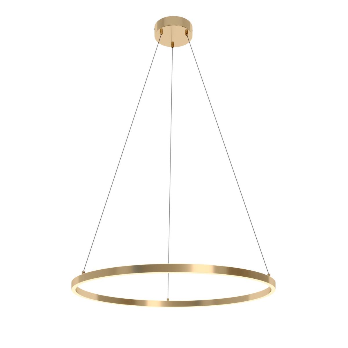 Glo 36 In. LED Pendant Light Satin Brass Finish - Bees Lighting