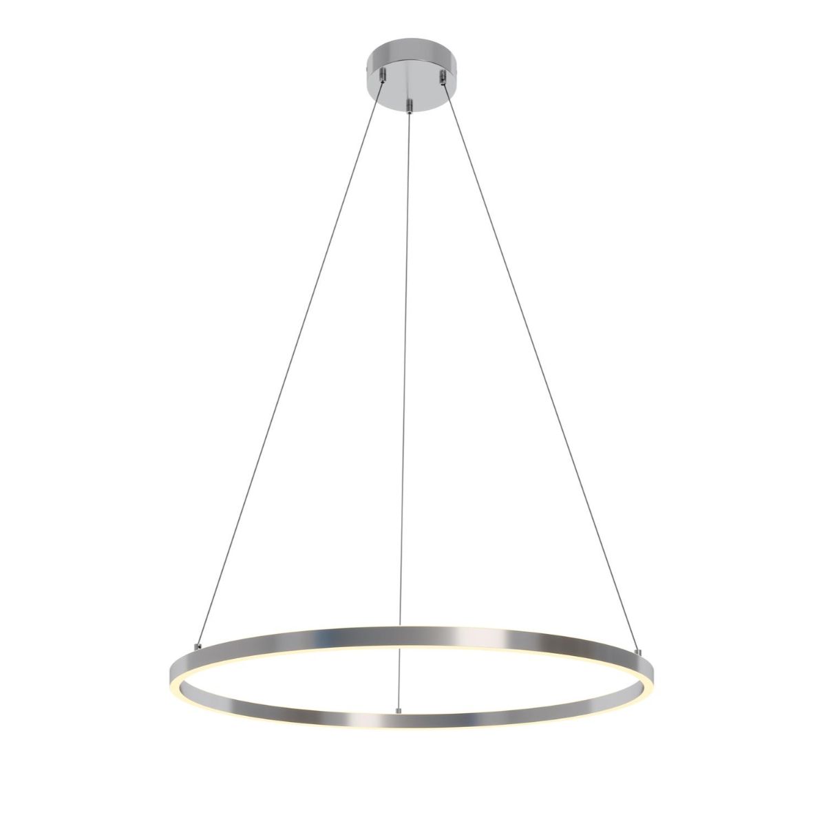 Glo 36 In. LED Pendant Light Satin Nickel Finish - Bees Lighting