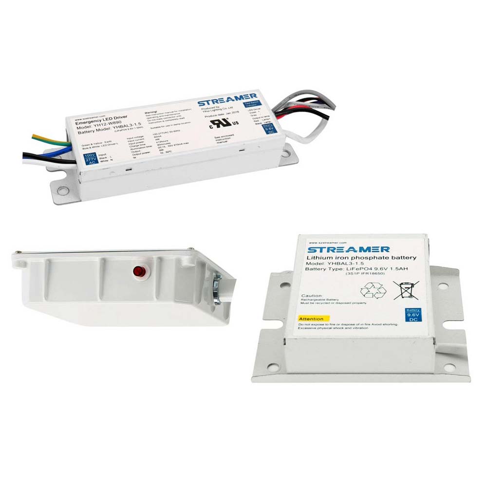 LED Emergency Drivers, 8 Watts Output, 120-277V Input, Variable DC Output