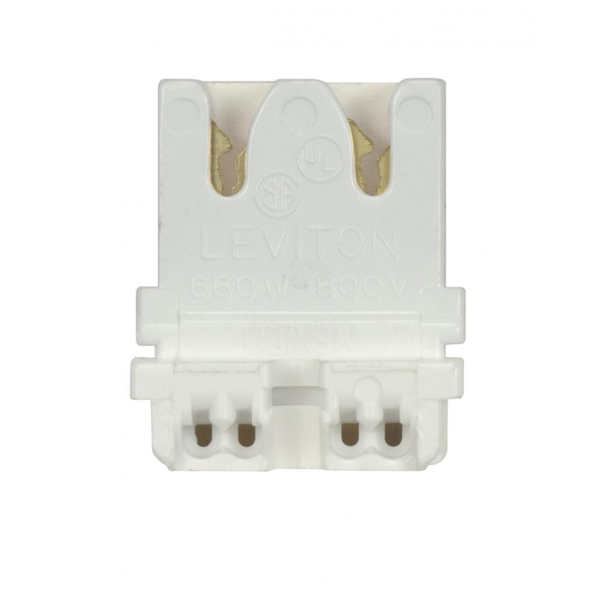 Medium Straight-In T8 Non Shunted Socket Lampholder with G13 Base - Bees Lighting