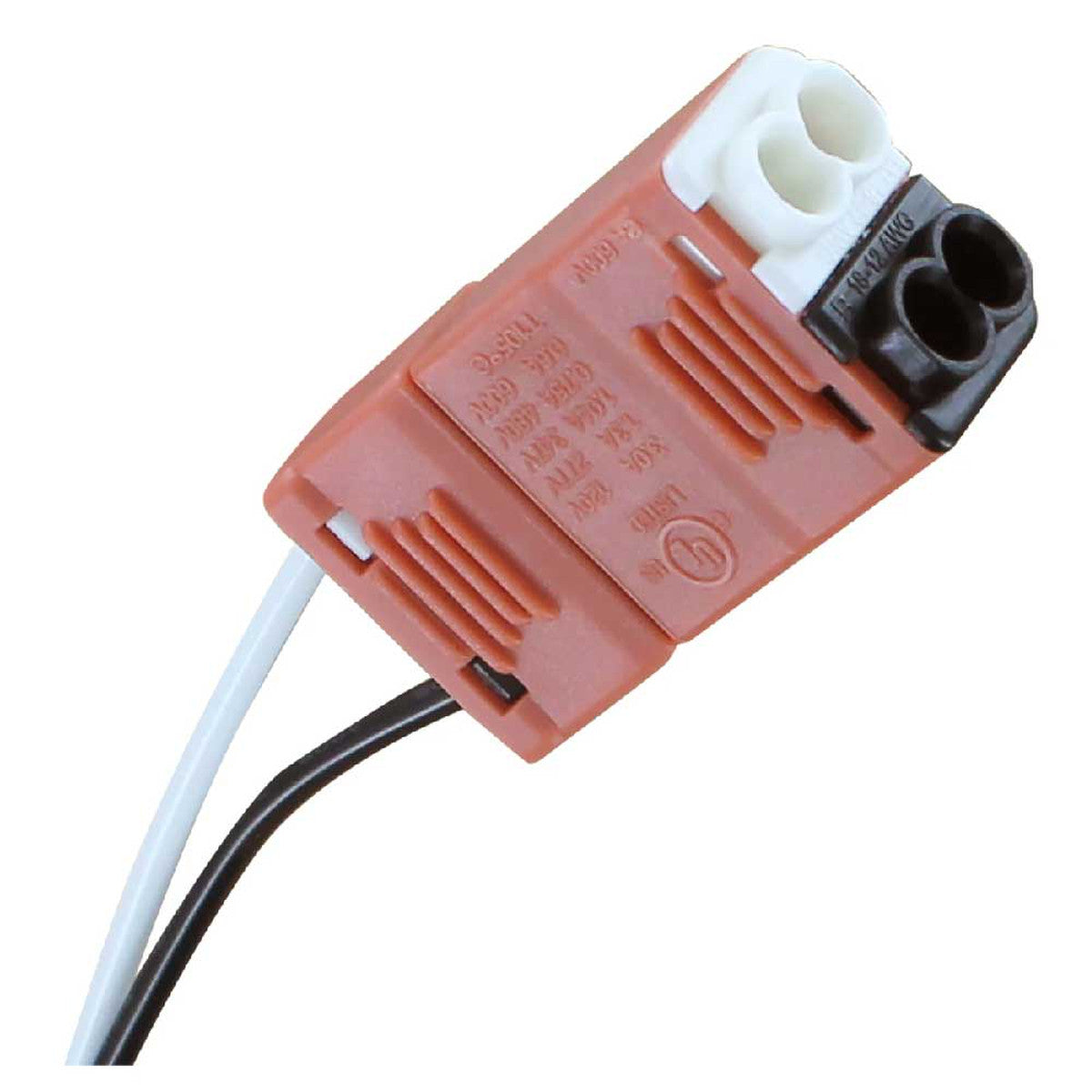 2-Lamp Wiring Harness with Short Non-shunted Sockets for LED Tubes