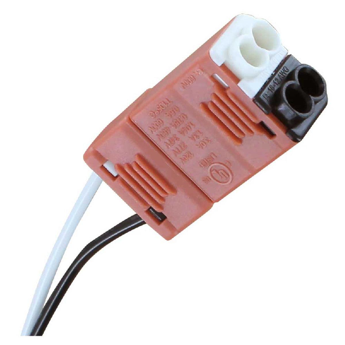 2-Lamp Wiring Harness with Tall Non-shunted Sockets for LED Tubes - Bees Lighting