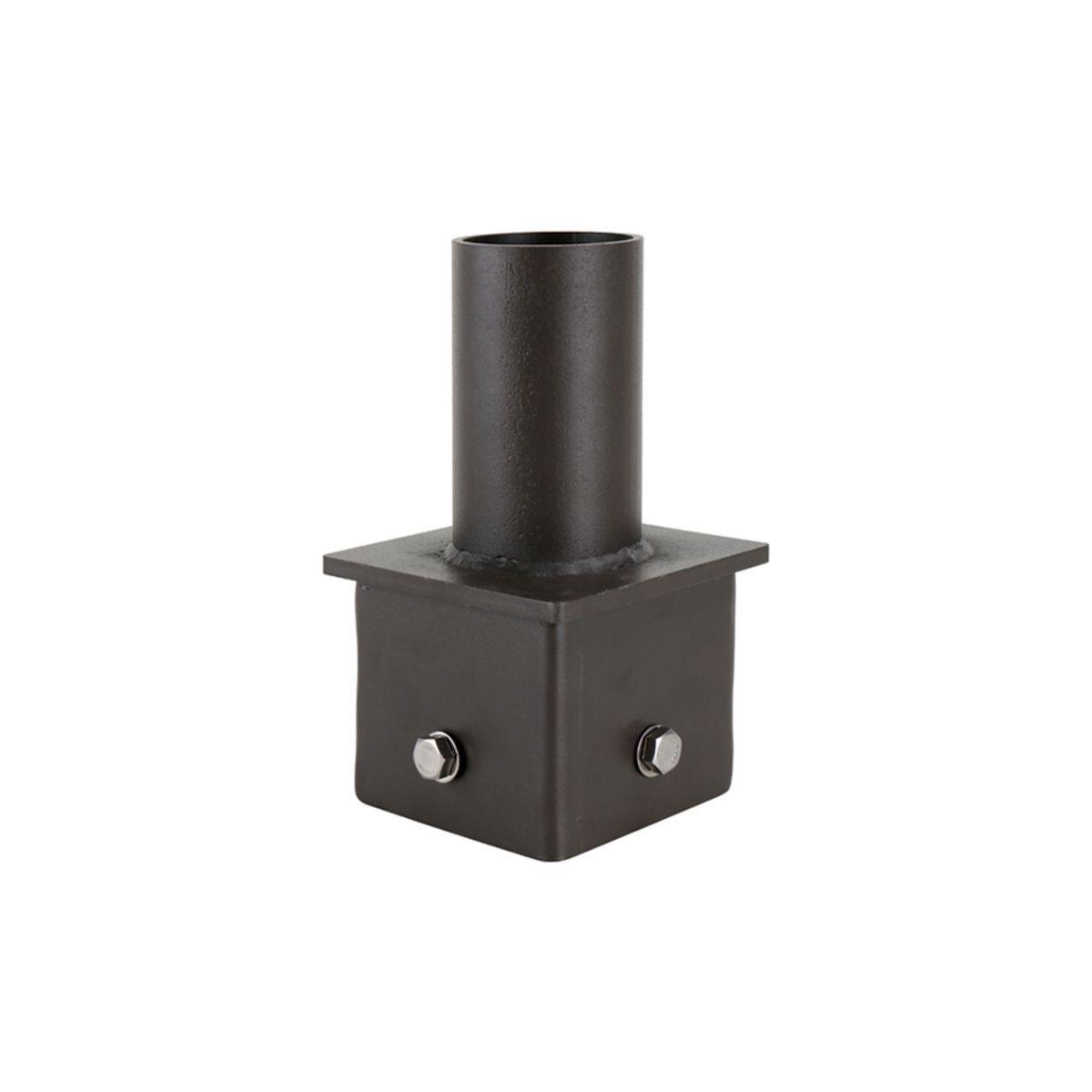 4" Square Tenon Mount Vertical 2-3/8" O.D Mounts Dark Bronze - Bees Lighting