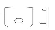 Two End caps for LED-CHL2-CA