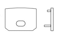 Two End caps for LED-CHL2-CA