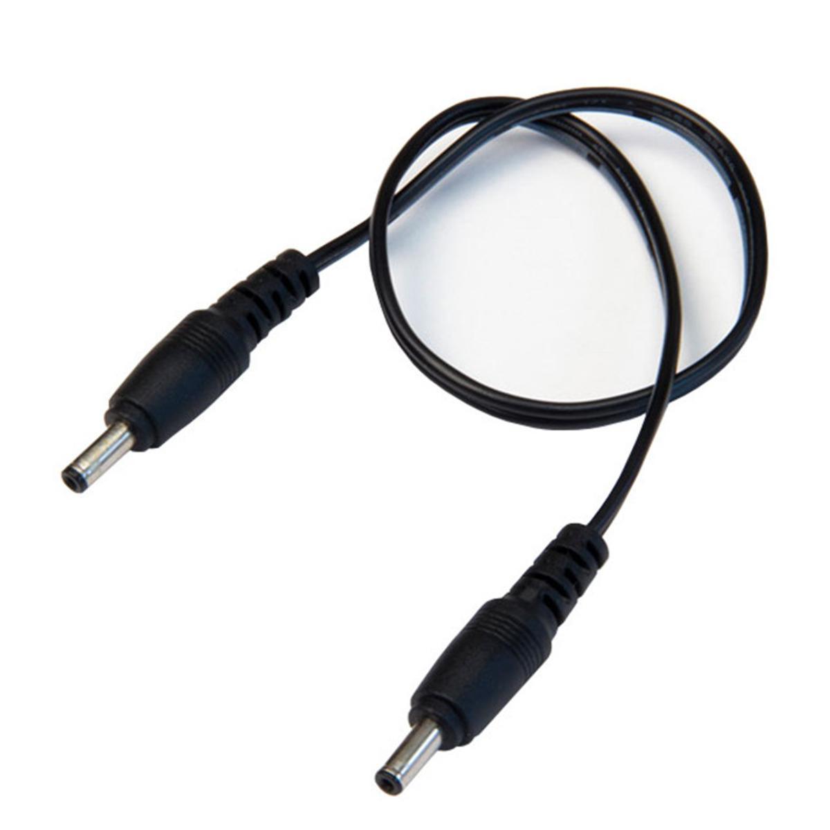 3in. Male to Male Cable Connector For GM Under Cabinet Lighting, Black - Bees Lighting