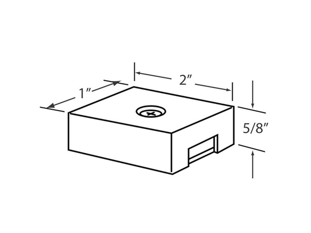 Splice Box For SlimEdge Under Cabinet Lighting, White - Bees Lighting