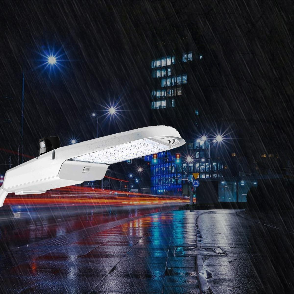 LED Street Light With Photocell, 70W, 9900 Lumens, 4000K, 120-277V, Arm Not Included - Bees Lighting